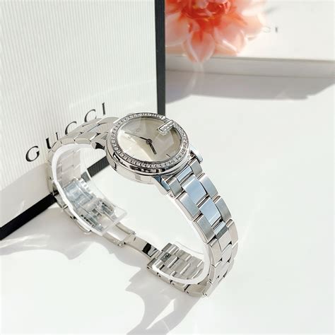 gucci ss 101l g motif diamond bezel class a k38511|Gucci g timeless stainless.